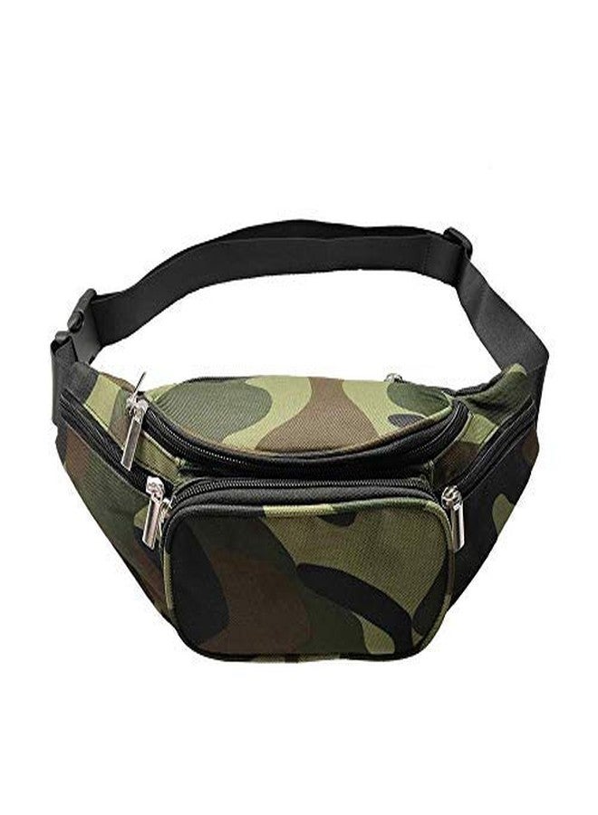 PRINTELLIGENT Military Waist Bag Pack with Adjustable Strap for Outdoor Sports Travel Sport Running (Unisex, Camouflage) - Image 2